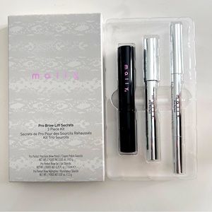 NEW Mally Pro Brow Lift Secrets 3 Piece Kit Pencil, Gel, Highlighter NIB